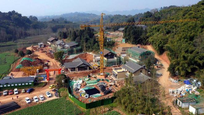 探访世园会分会场:龙门山生物多样性博览园建设如火如荼 预计3月底全面完工(图1) 探访世园会分会场:龙门山生物多样性博览园建设如火如荼 预计3月底全面完工(图1)