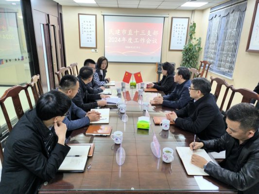 民建市直十三支部召开2024年度工作会议(图1)
