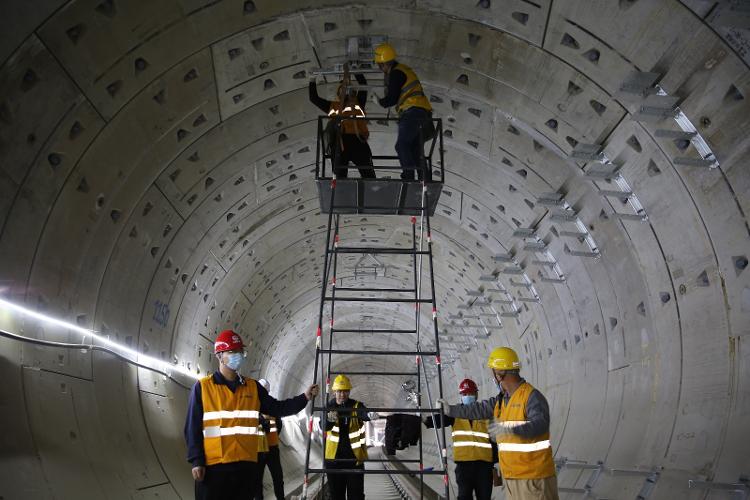 济南轨道交通3号线二期工程滩头——向临风井段热滑试验完成(图2)