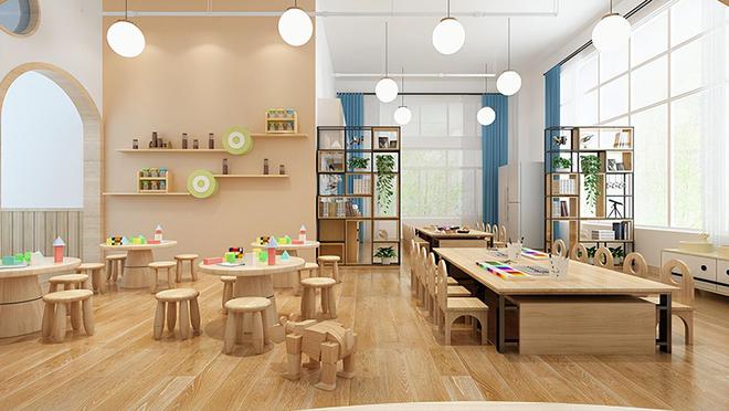 陕西幼儿园装修设计施工托管所装修设计—西安东朗装饰工程(图4)